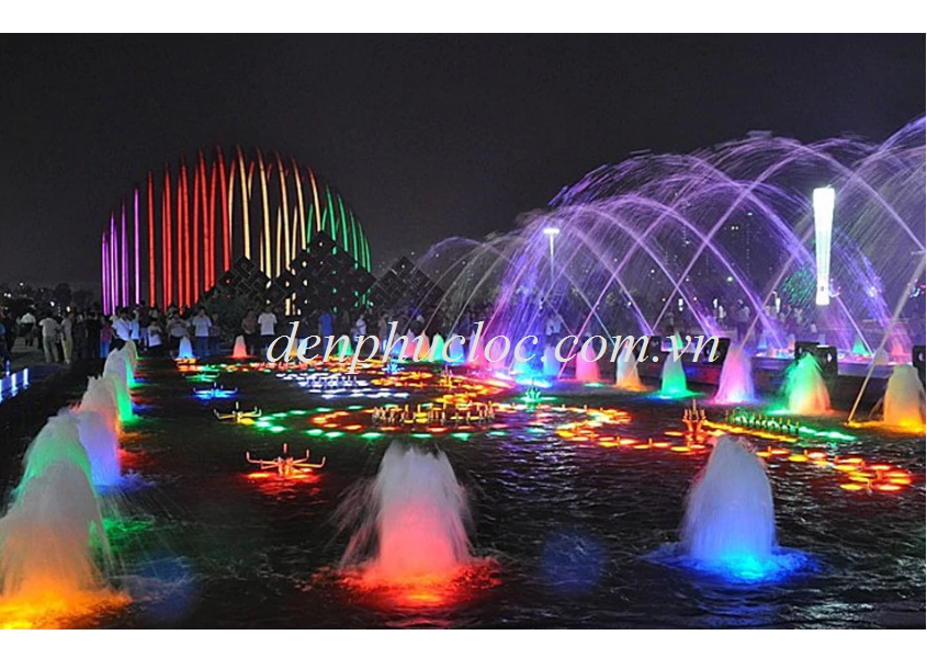 Đèn âm nước ứng dụng công viên